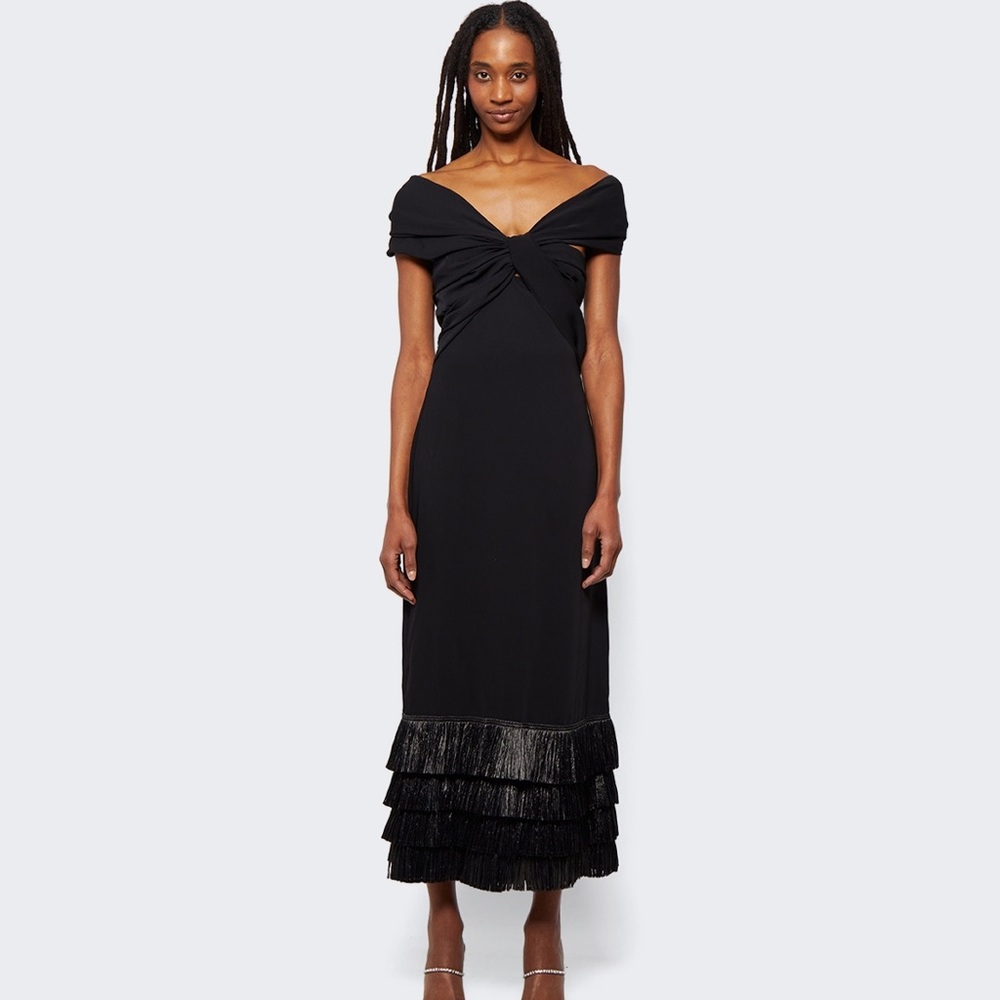 JOHANNA ORTIZ
Little Black Dress Fringed Ankle Dress - Picture 2 of 5